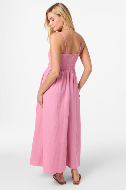 Linden Solid Dress Midi Dress