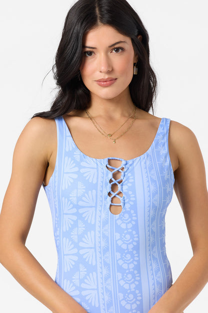 Surf Abstract Hillrose One-Piece