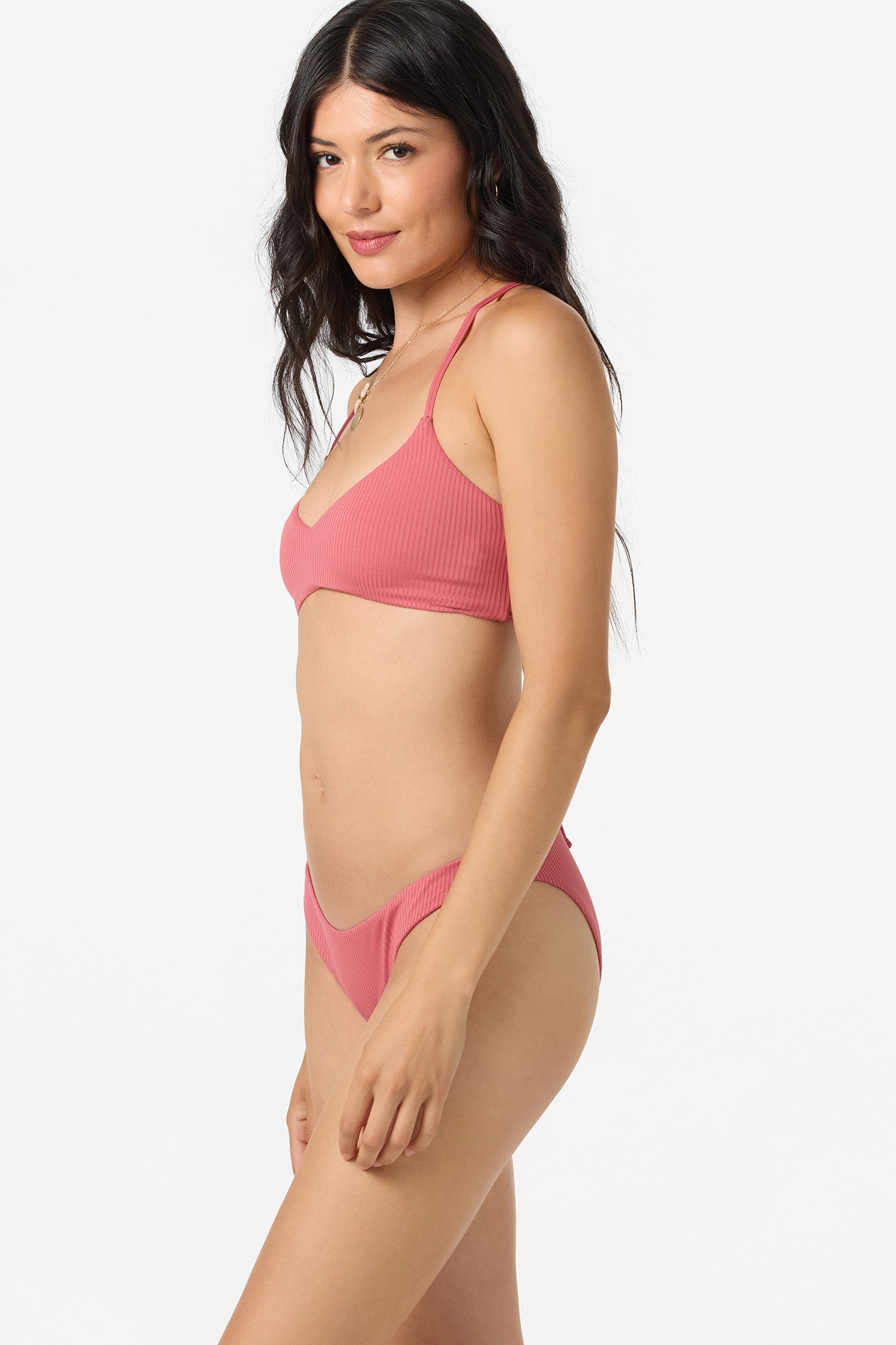 Saltwater Solids Rib Huntington Bralette Top