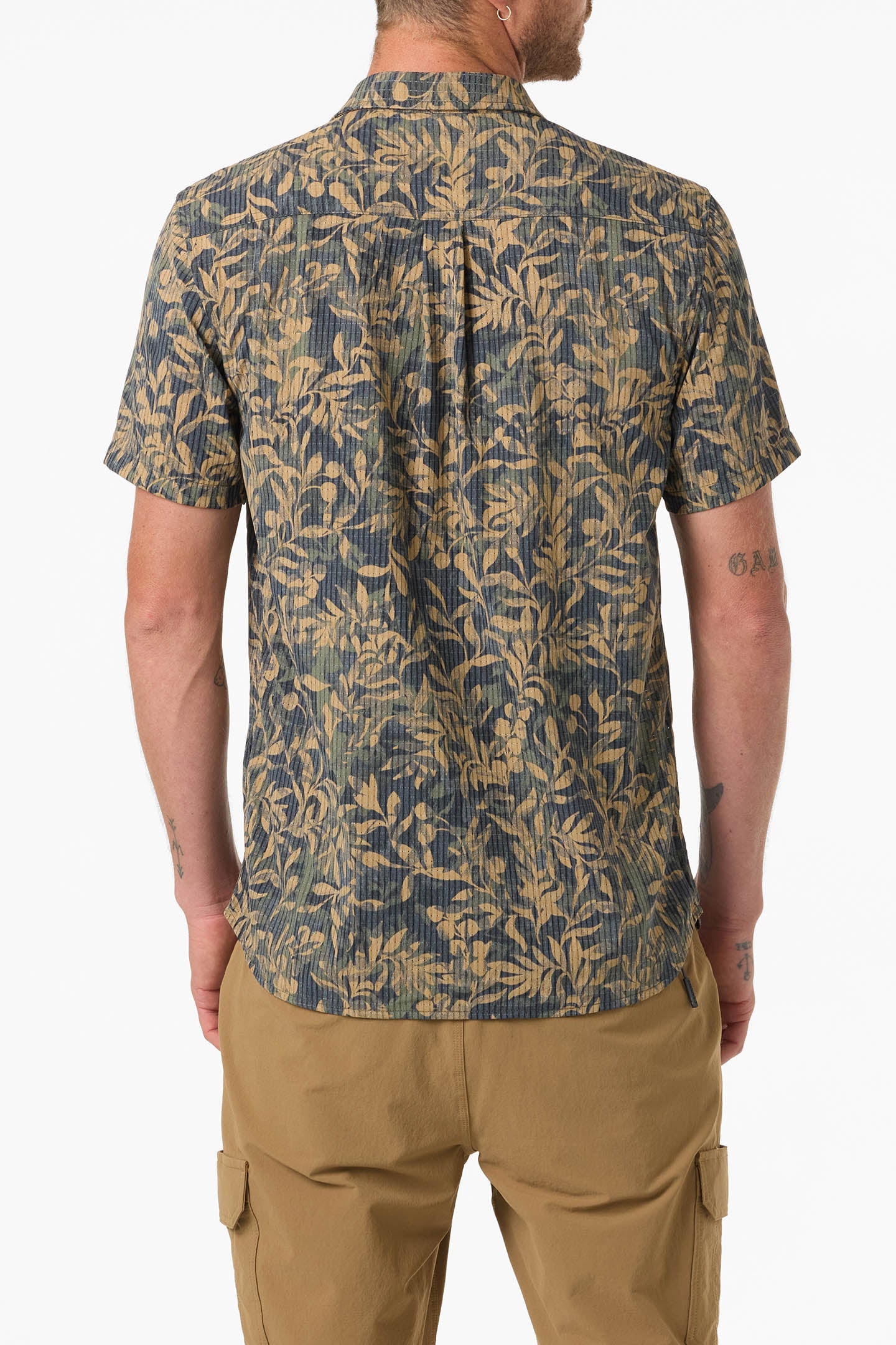 TRVLR Perforated Printed Standard Fit Shirt