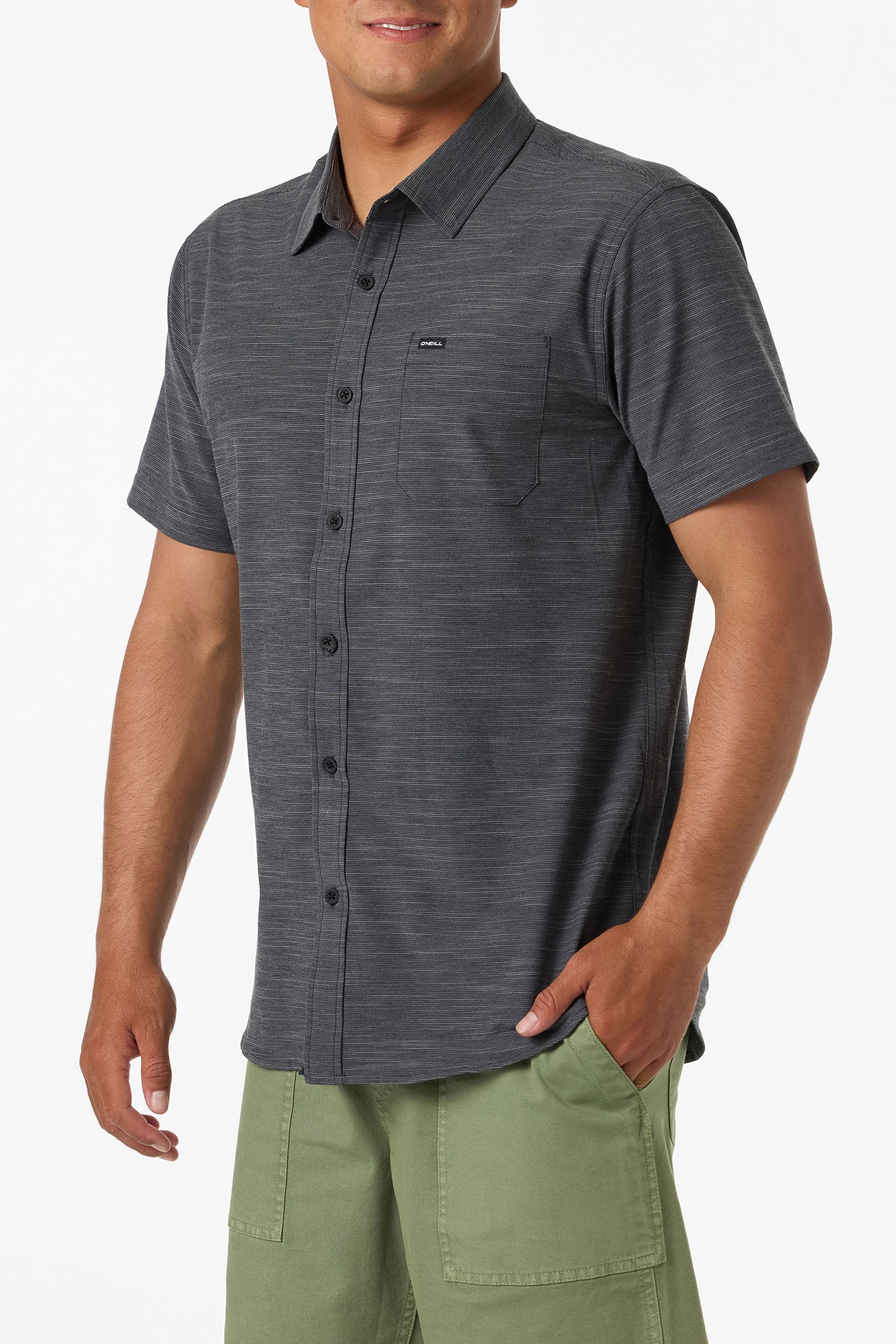 UPF Slub Solid Standard Fit Shirt