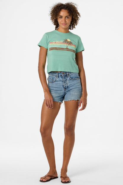 Retro Stripe Fitted Tee