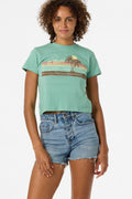 Retro Stripe Fitted Tee