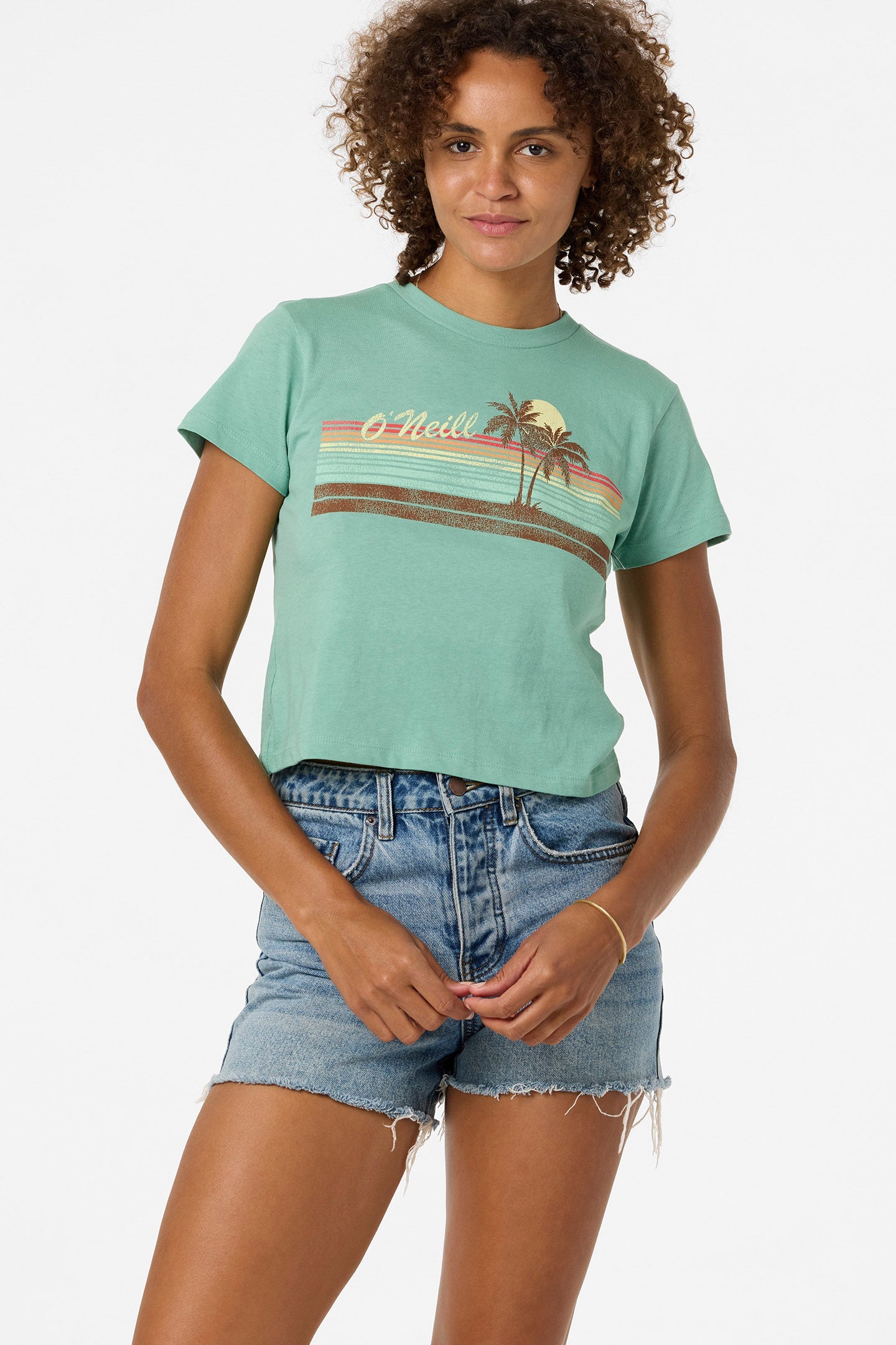 Retro Stripe Fitted Tee