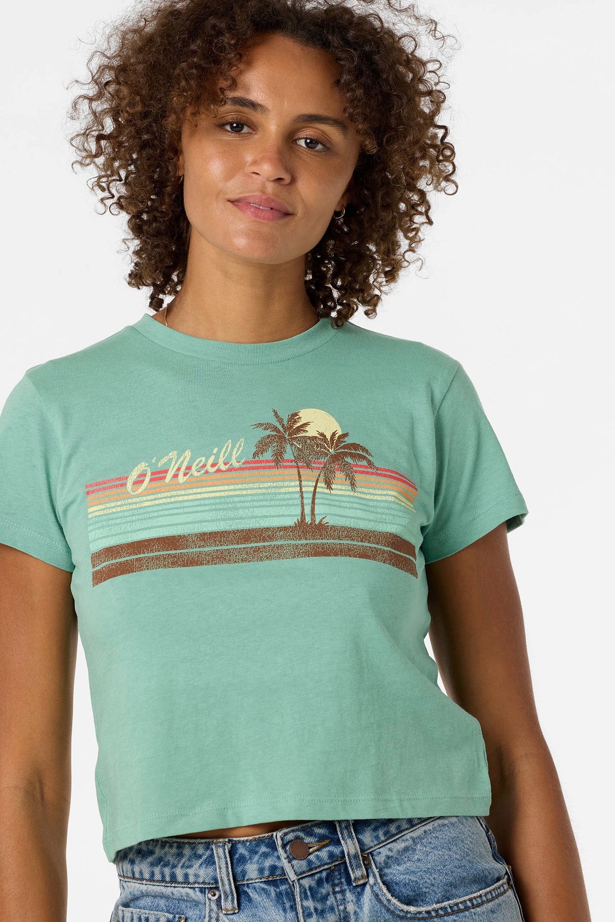 Retro Stripe Fitted Tee