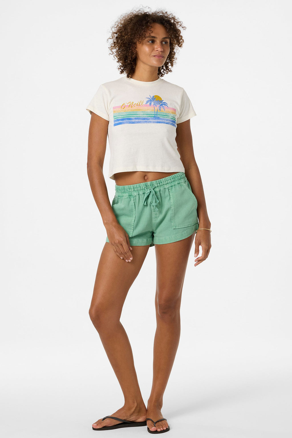 Retro Stripe Fitted Tee