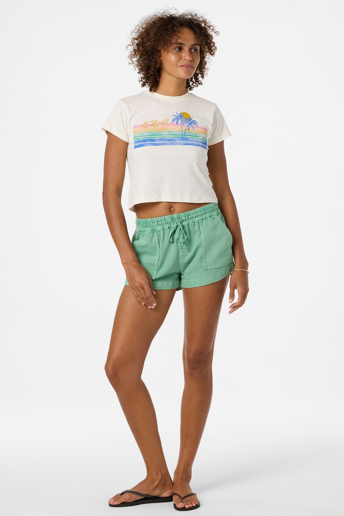 Retro Stripe Fitted Tee