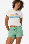 Retro Stripe Fitted Tee