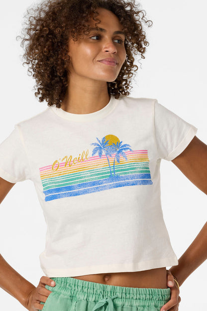 Retro Stripe Fitted Tee
