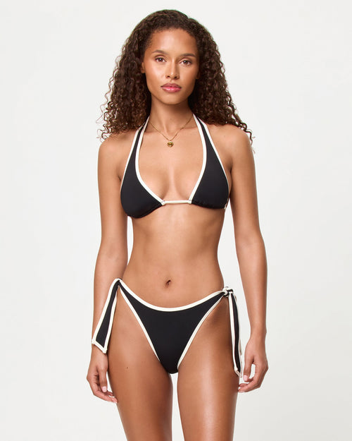 Mac Bikini Top - Black-Cream