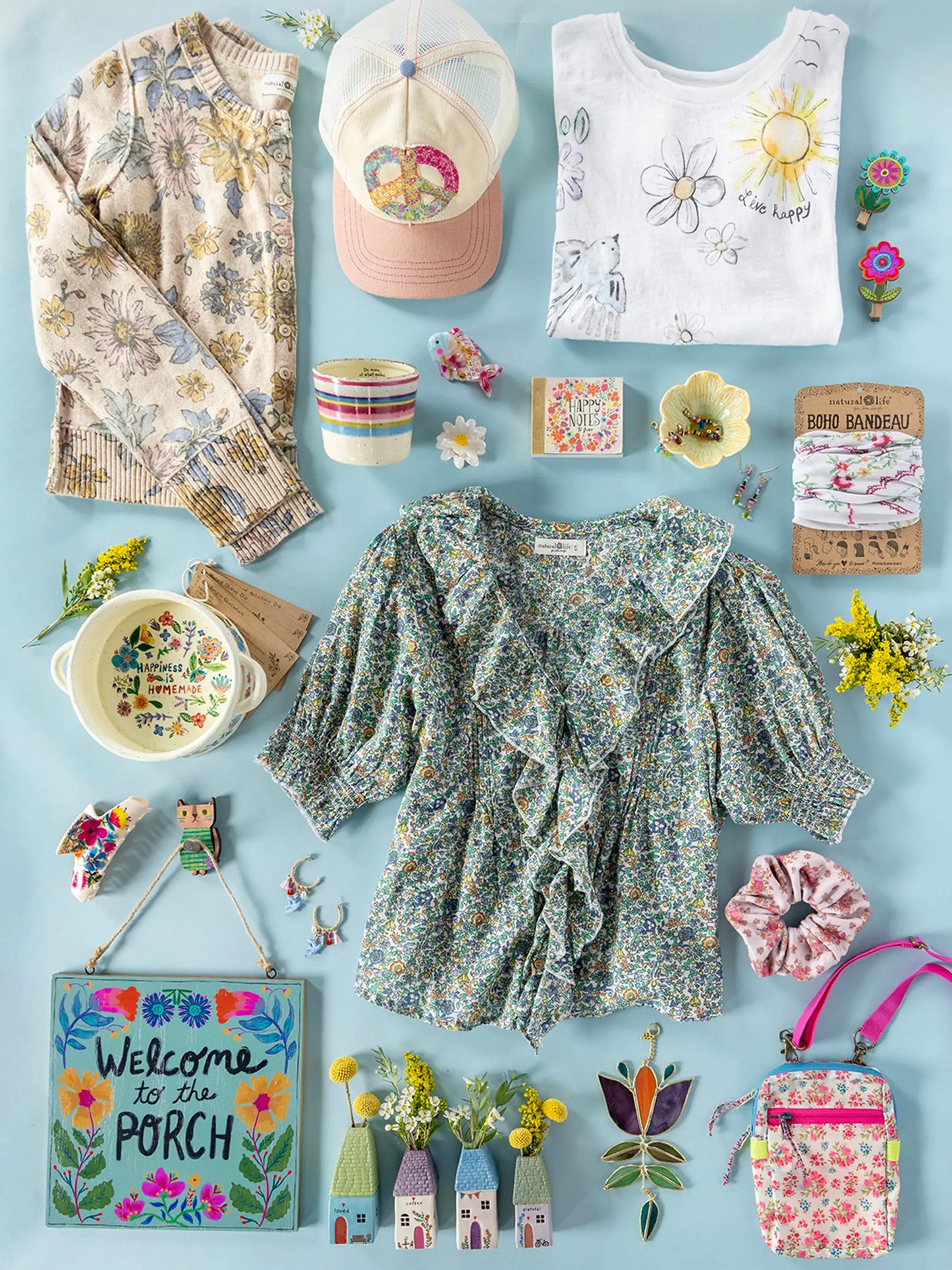 My Favorite Cotton Top - Blue Floral
