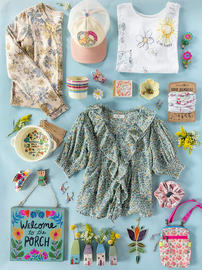 My Favorite Cotton Top - Blue Floral