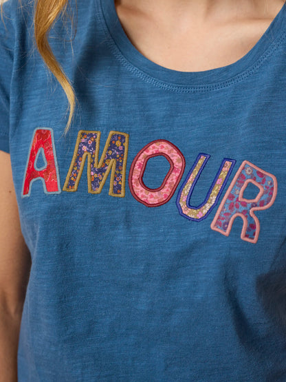 Perfect Fit Applique Tee - Amour