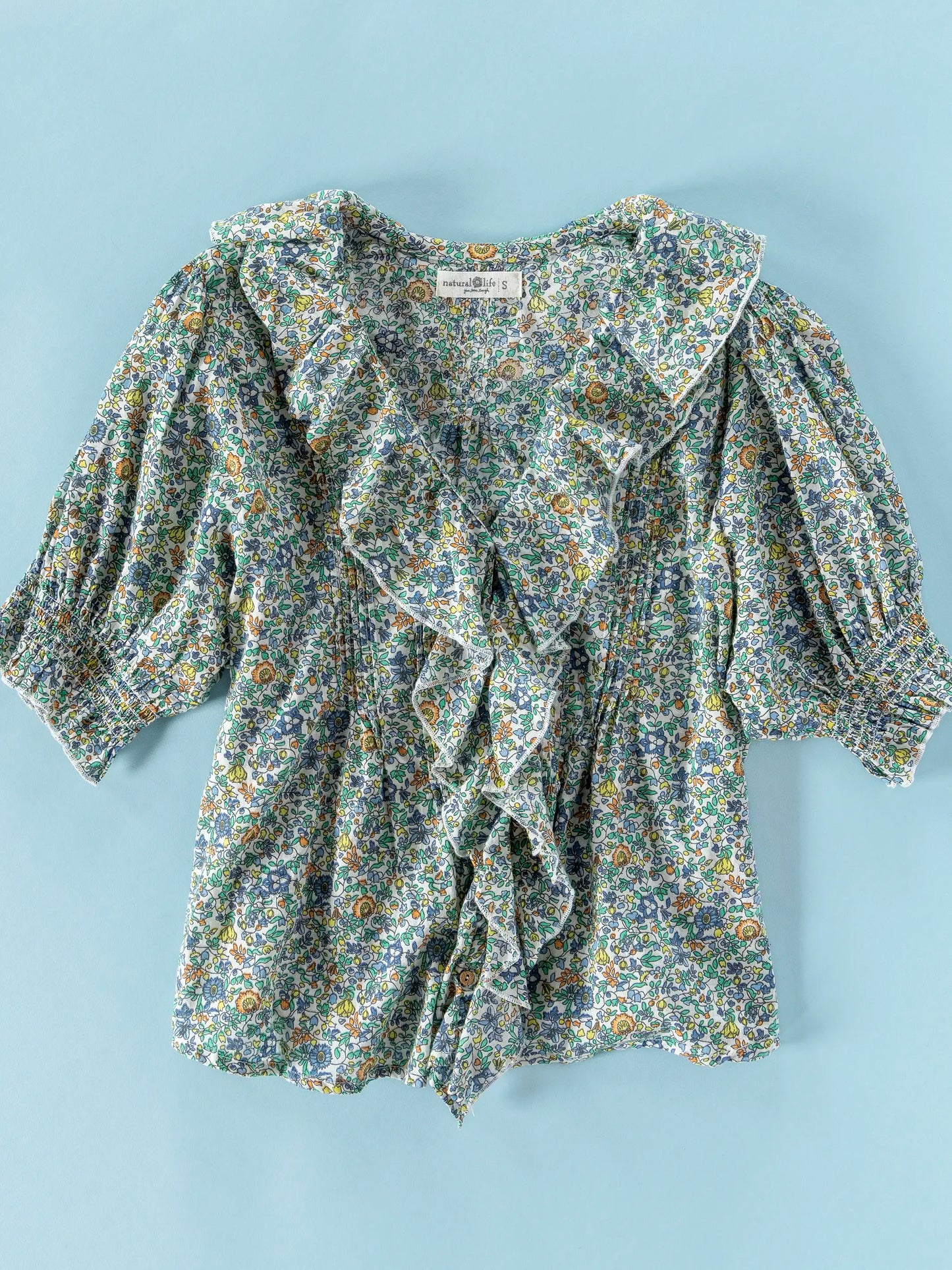 My Favorite Cotton Top - Blue Floral