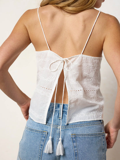 Ada Cotton Top - White