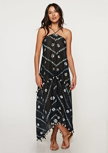 Tahiti Tie-Dye Halter Dress
