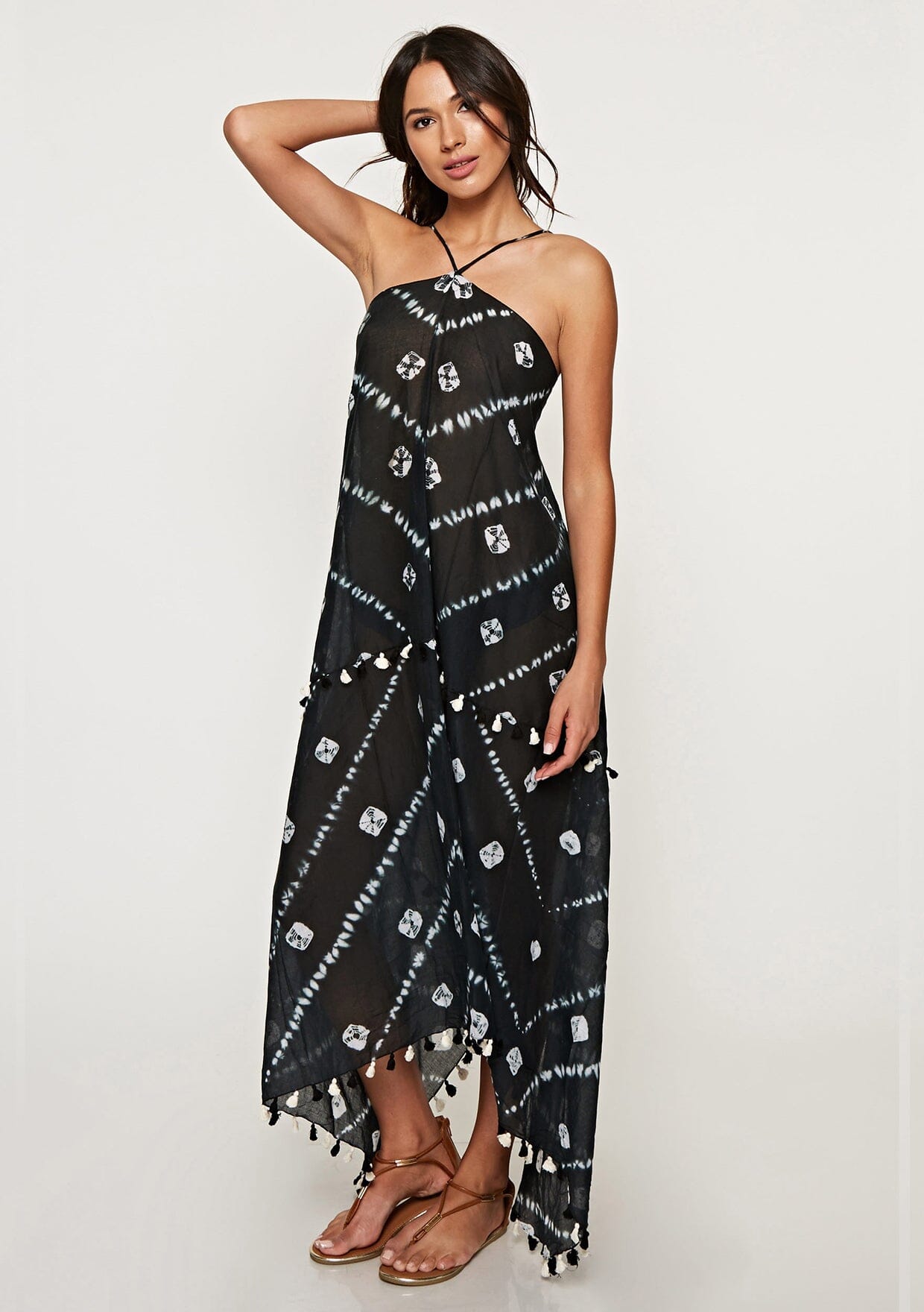 Tahiti Tie-Dye Halter Dress