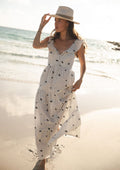 Maribel Embroidered Maxi Dress