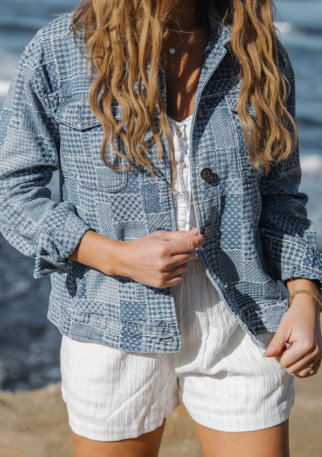 Blake Patchwork Trucker Jacket