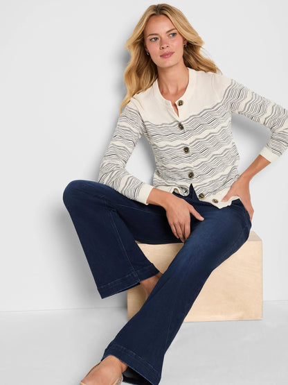 Zig Zag Stitch Cardigan