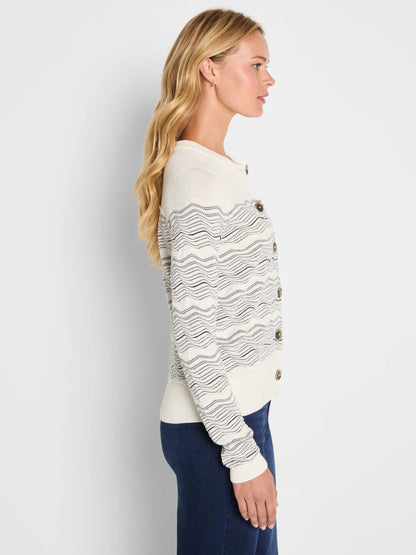 Zig Zag Stitch Cardigan