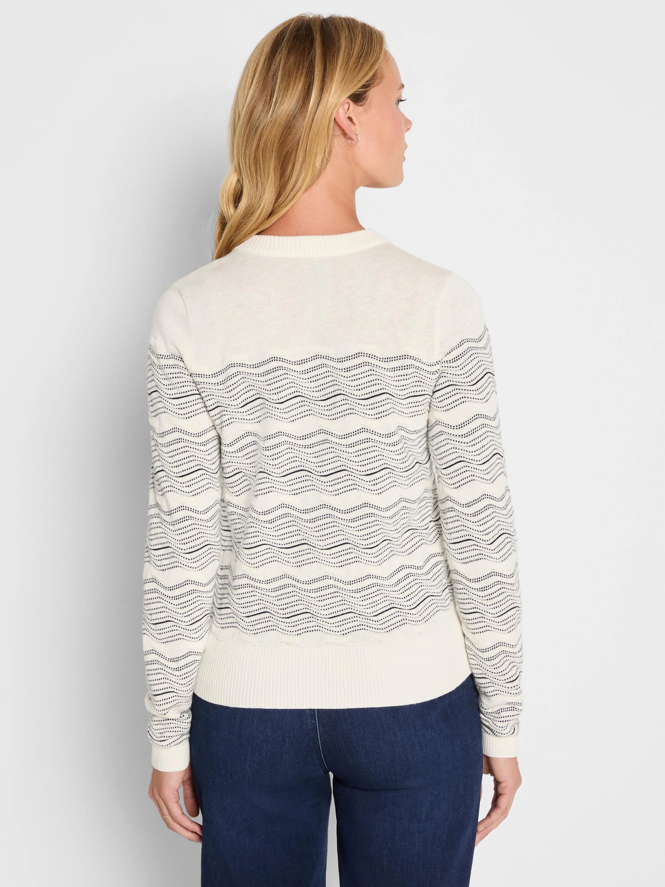 Zig Zag Stitch Cardigan