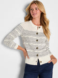 Zig Zag Stitch Cardigan