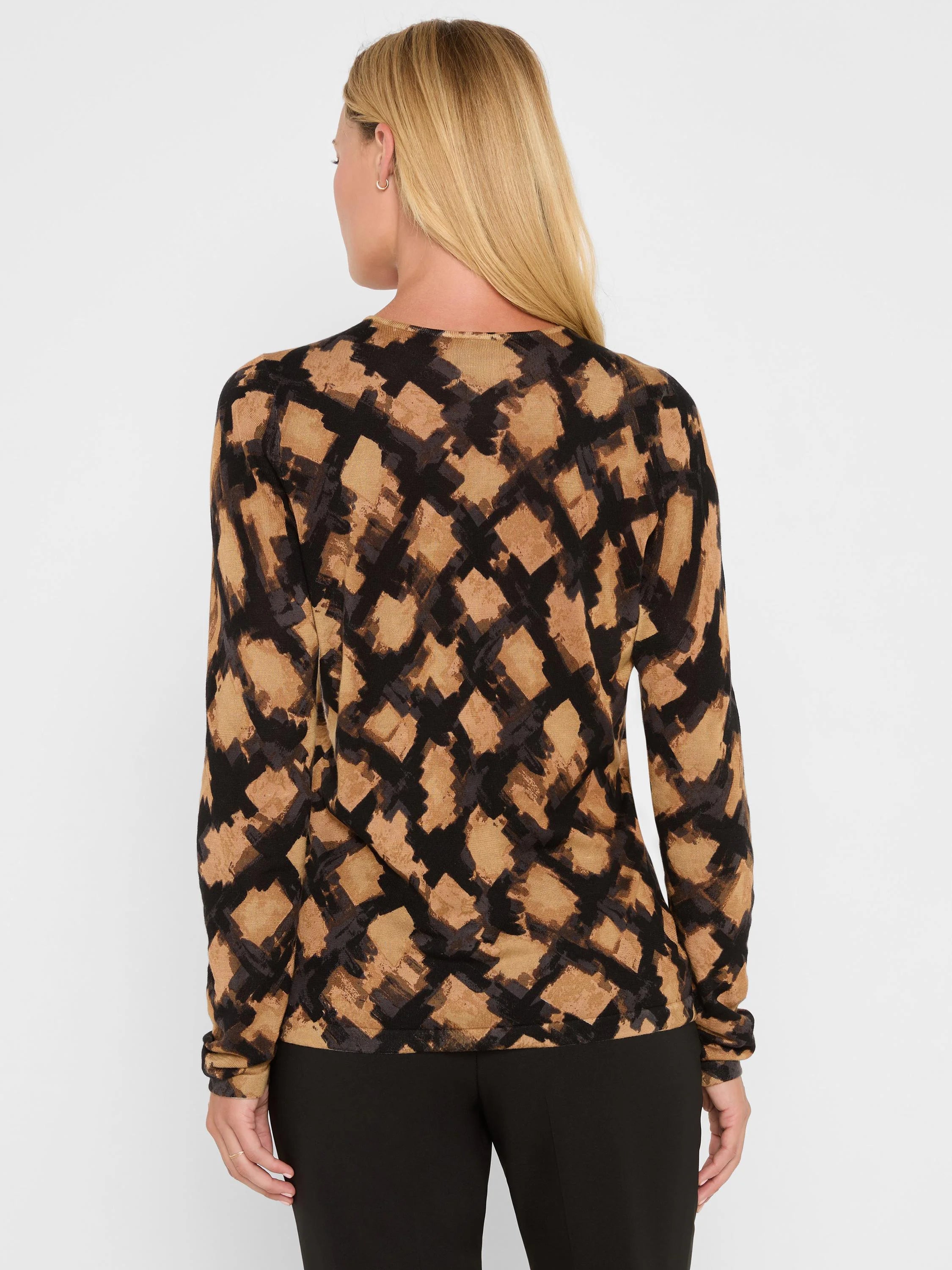 Glowy Check Sweater