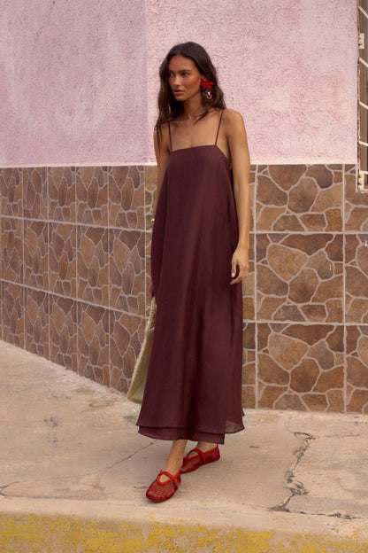 Zozo Dress In Chocolate