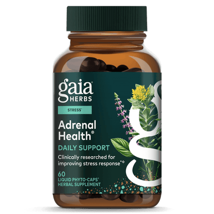 Gaia Herbs Adrenal Health Daily Support for Stress Support || 60 ct