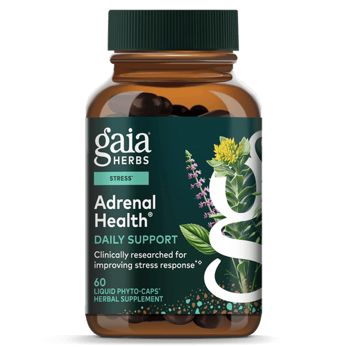 Gaia Herbs Adrenal Health Daily Support for Stress Support || 60 ct