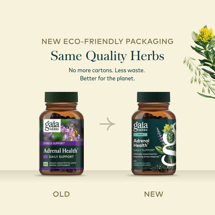 Gaia Herbs Adrenal Health Daily Support for Stress Support || 60 ct Comparison