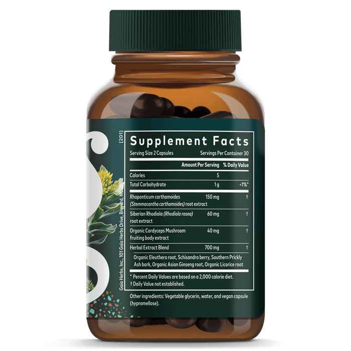 Adrenal Health Jump Start 60 Count Supplement Facts