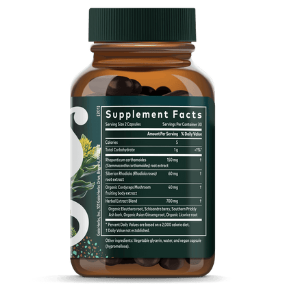 Adrenal Health Jump Start 60 Count Supplement Facts