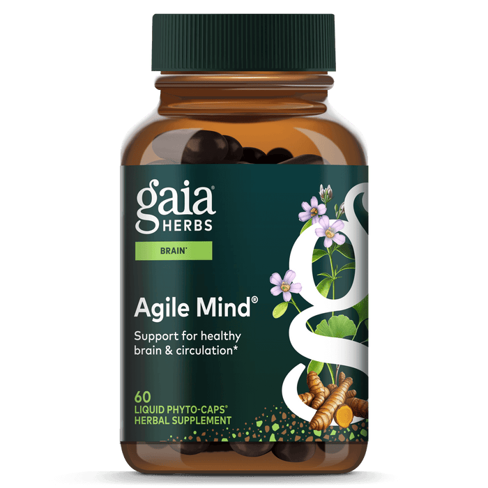 Gaia Herbs Agile Mind for Brain & Cognitive Support || 60 ct