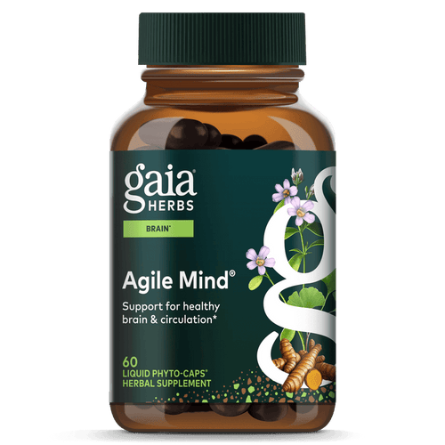 Gaia Herbs Agile Mind for Brain & Cognitive Support || 60 ct