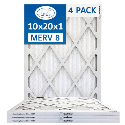 Air Bear 1 Inch Filters MERV 8 4-Pack