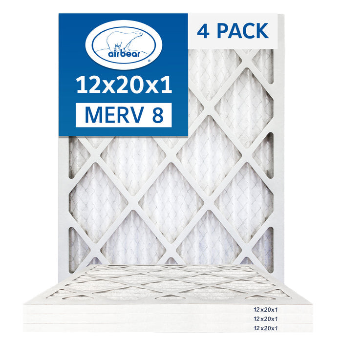 Air Bear 1 Inch Filters MERV 8 4-Pack