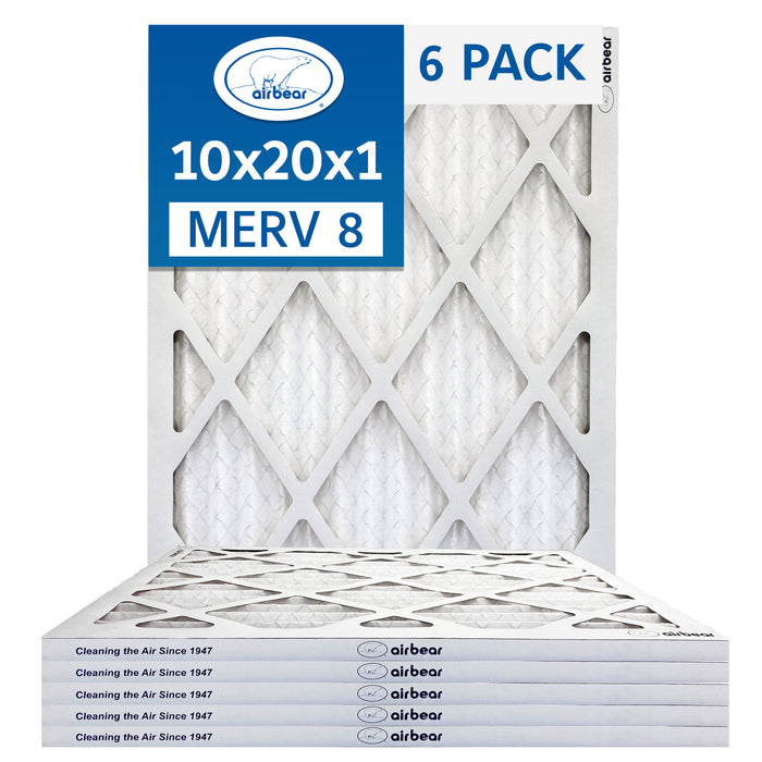 Air Bear 1 Inch Filters MERV 8 6-Pack