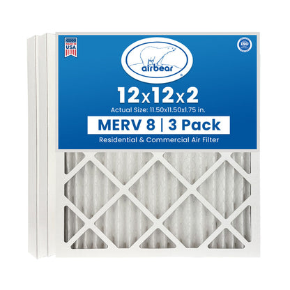 Air Bear 12x12x2 Pleated Air Filter