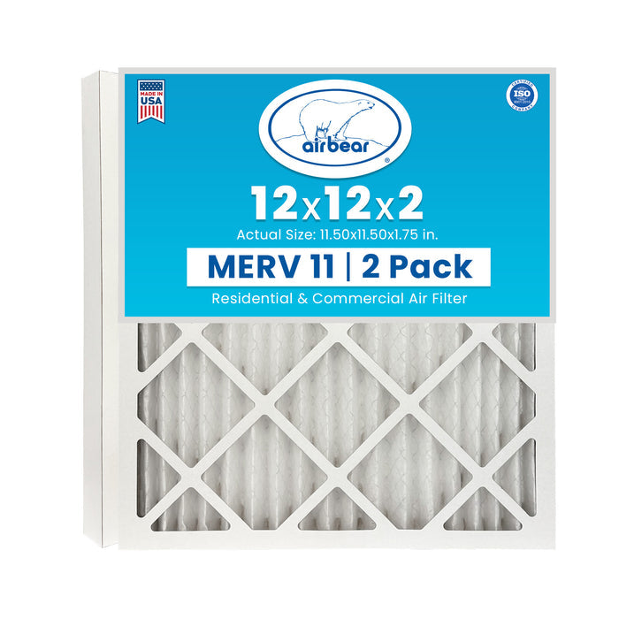 Air Bear 12x12x2 Pleated Air Filter