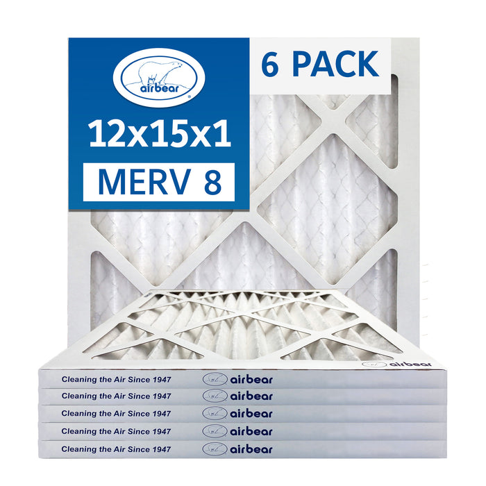 Air Bear 12x15x1 Pleated Air Filter