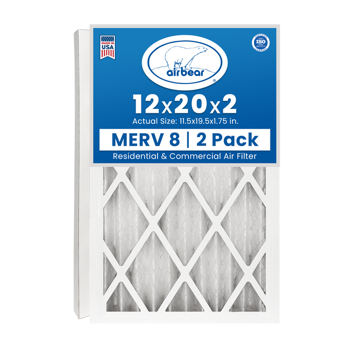 Air Bear 12x20x2 Pleated Air Filter