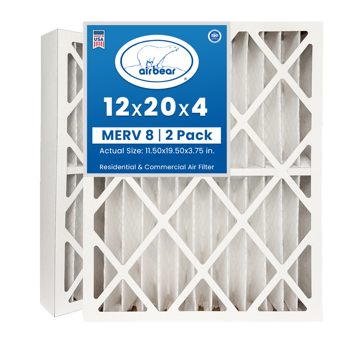 Air Bear 12x20x4 Pleated Air Filter