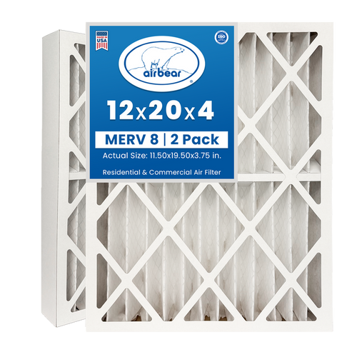 Air Bear 12x20x4 Pleated Air Filter