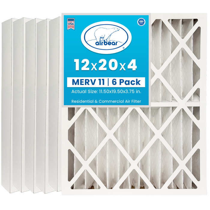 Air Bear 12x20x4 Pleated Air Filter