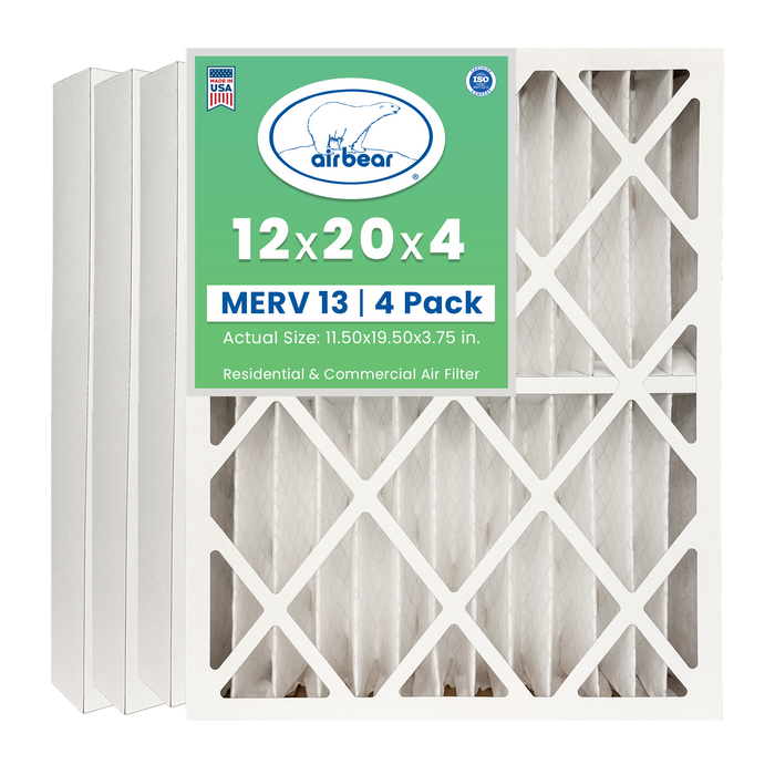 Air Bear 12x20x4 Pleated Air Filter