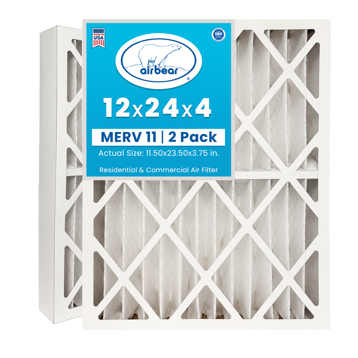 Air Bear 12x24x4 Pleated Air Filter