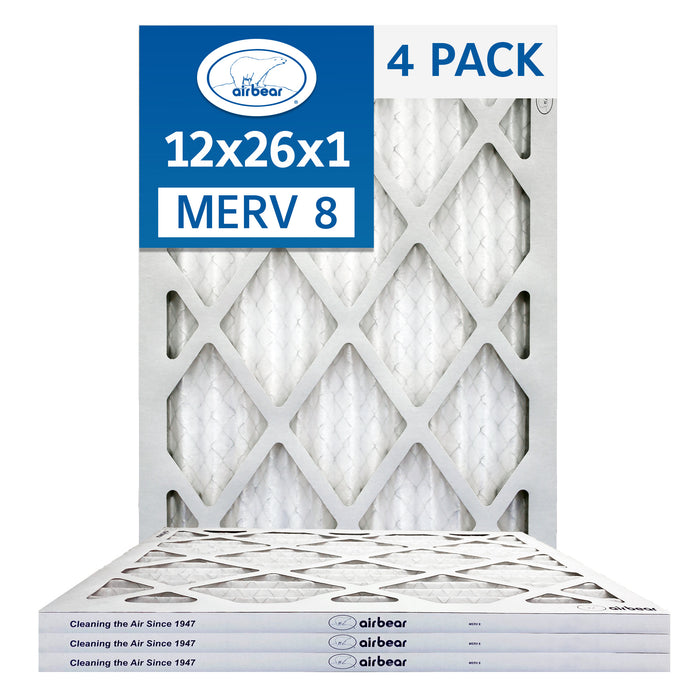 Air Bear 12x26x1 Pleated Air Filter