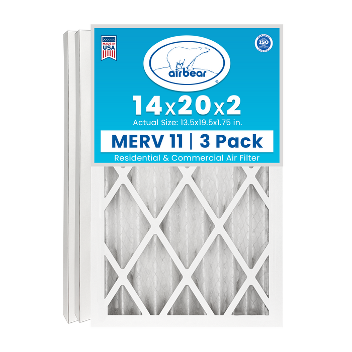 Air Bear 14x20x2 Pleated Air Filter